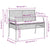 3 Piece Garden Dining Set with Cushions Black Poly Rattan