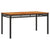 4 Piece Garden Dining Set with Cushions Black Poly Rattan
