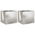 Planters 2 pcs Silver 32x30x29 cm Stainless Steel