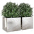 Planters 2 pcs Silver 32x30x29 cm Stainless Steel