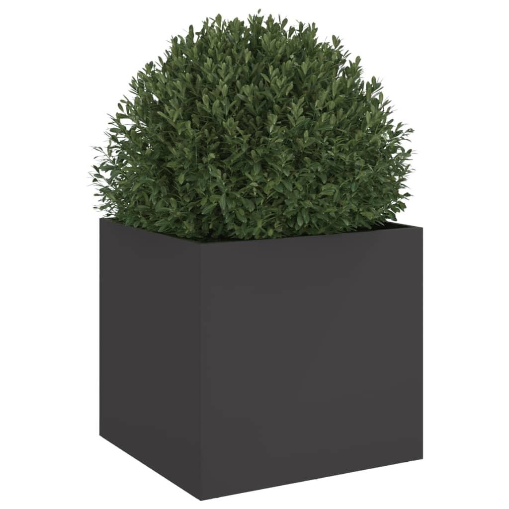 Planter Black 42x40x39 cm Steel