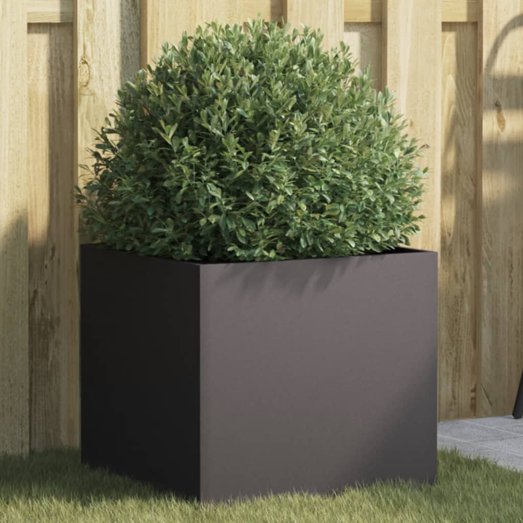 Planter Black 42x40x39 cm Steel