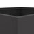Planters 2 pcs Black 42x40x39 cm Steel