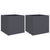 Planters 2 pcs Anthracite 42x40x39 cm Steel