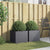 Planters 2 pcs Anthracite 42x40x39 cm Steel