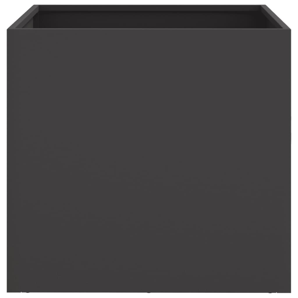 Planter Black 49x47x46 cm Steel