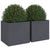 Planters 2 pcs Anthracite 49x47x46 cm Steel