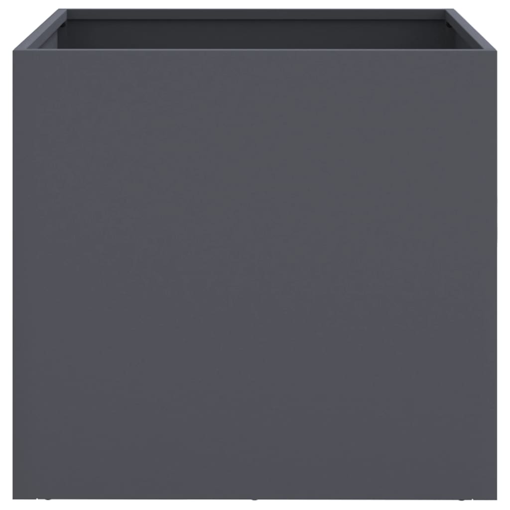 Planters 2 pcs Anthracite 49x47x46 cm Steel