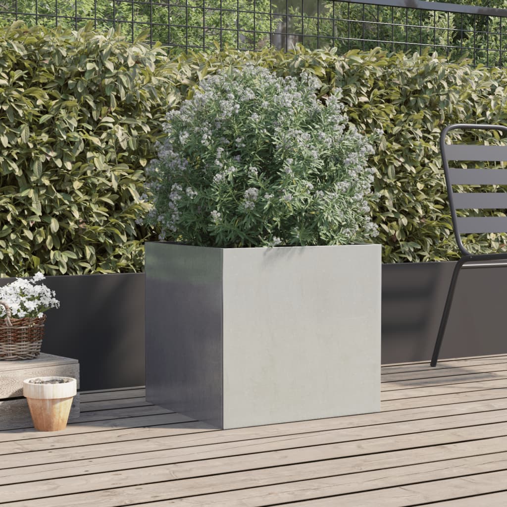 Planter Silver 49x47x46 cm Stainless Steel