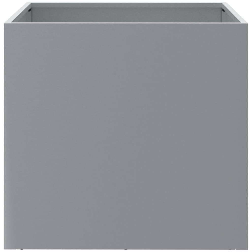 Planters 2 pcs Silver 49x47x46 cm Galvanised Steel