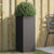 Planter Black 32x29x75 cm Steel