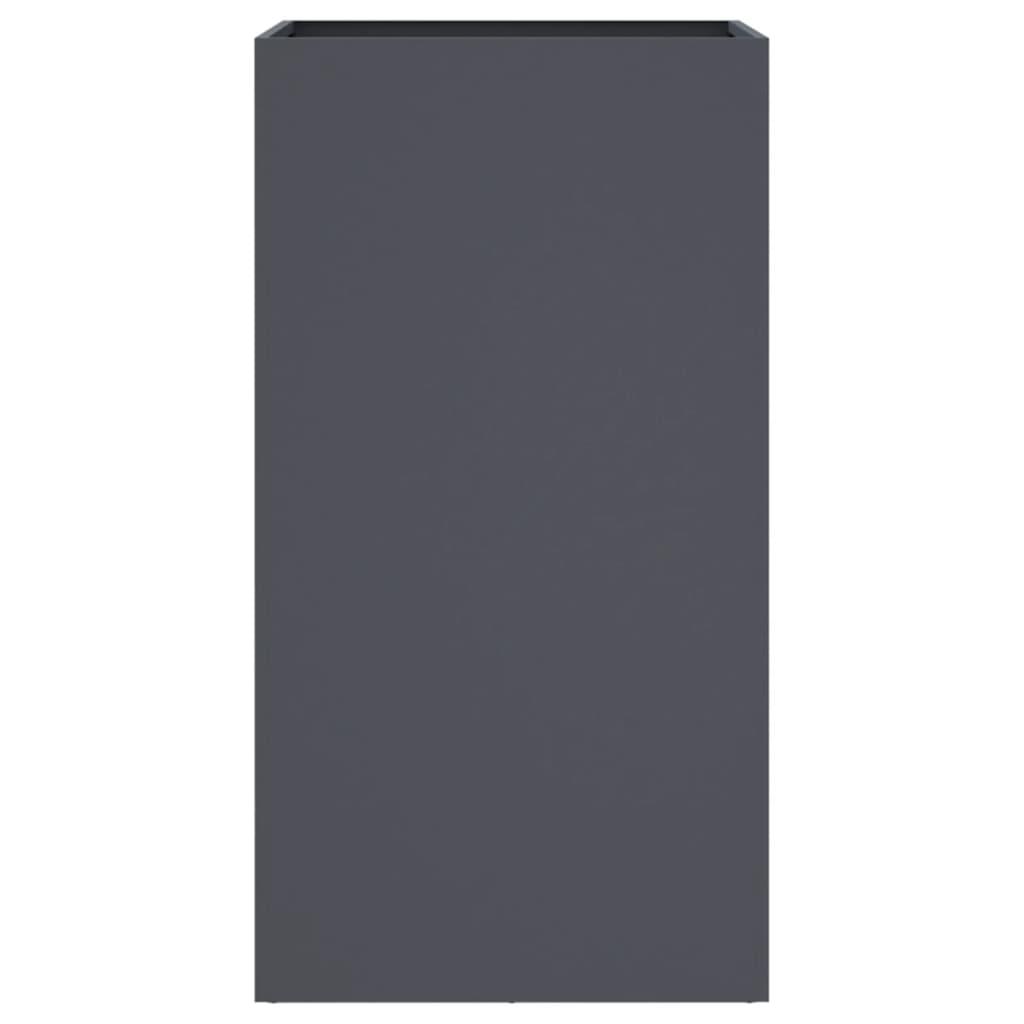 Planter Anthracite 42x38x75 cm Steel