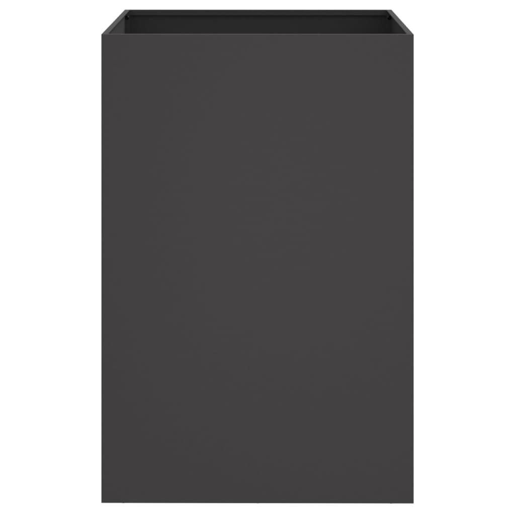 Planter Black 52x48x75 cm Steel