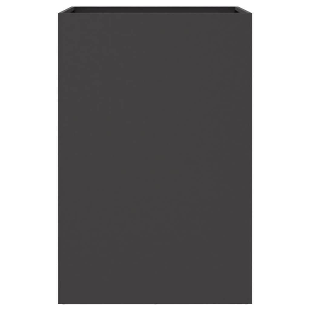 Planter Black 52x48x75 cm Steel