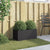 Planter Black 62x30x29 cm Steel