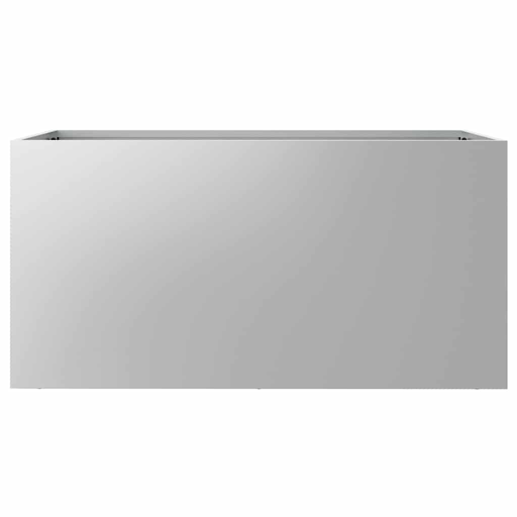 Planter Silver 62x30x29 cm Galvanised Steel