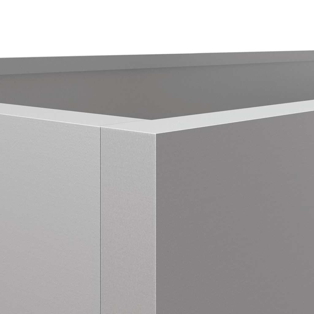 Planter Silver 62x30x29 cm Galvanised Steel