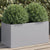 Planter Silver 62x30x29 cm Galvanised Steel