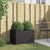 Planter Black 62x40x39 cm Steel