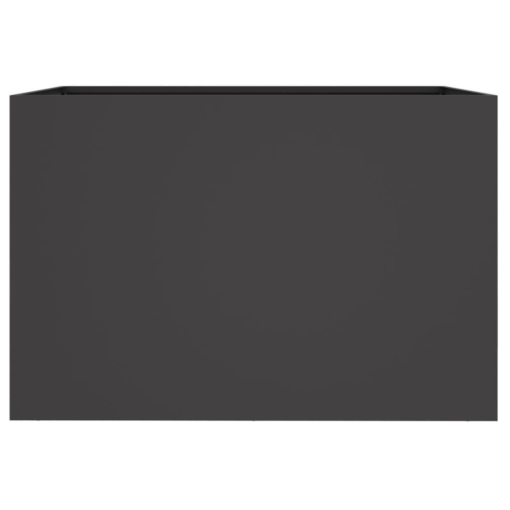 Planter Black 62x40x39 cm Steel