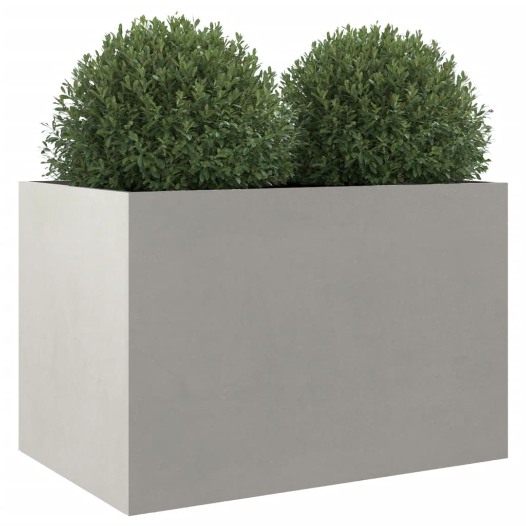 Planter Silver 62x40x39 cm Stainless Steel