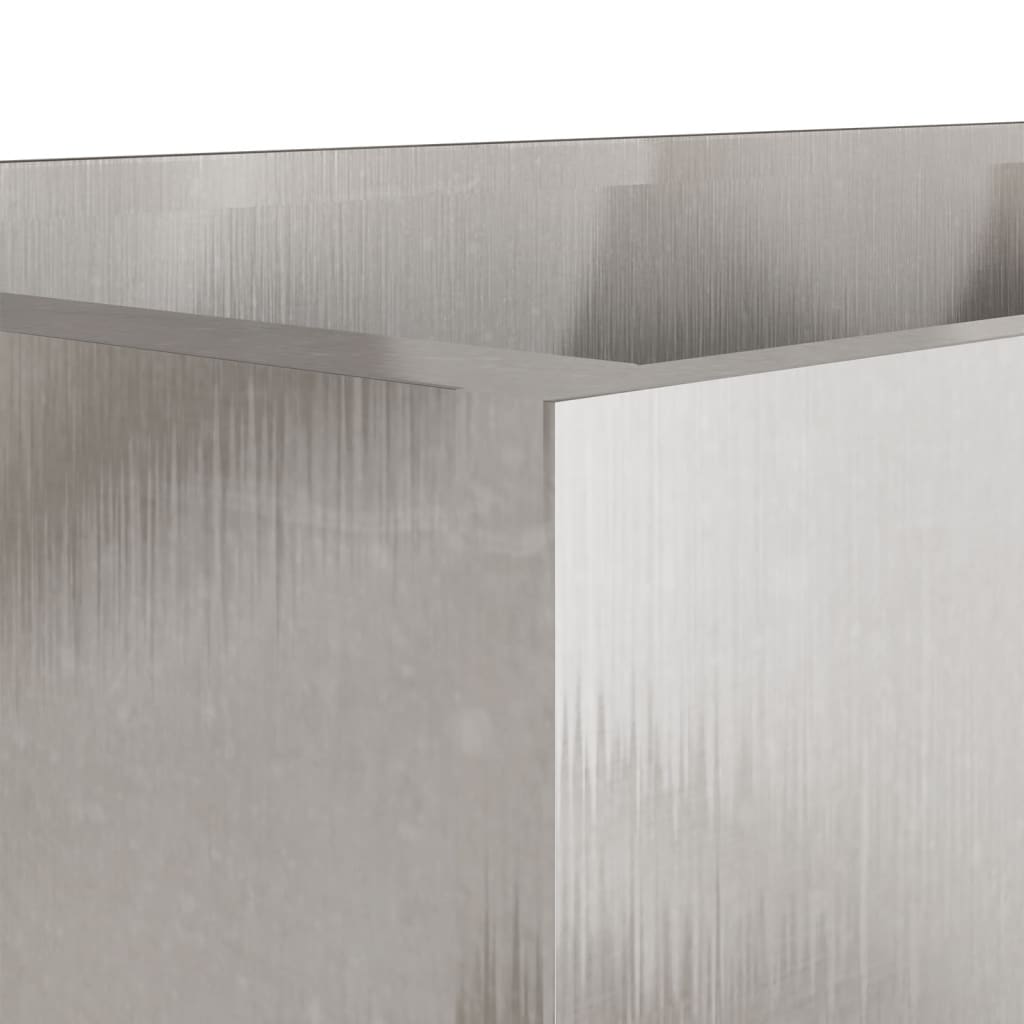 Planter Silver 62x40x39 cm Stainless Steel