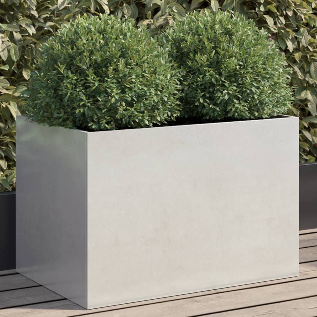 Planter Silver 62x40x39 cm Stainless Steel