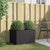 Planter Black 62x47x46 cm Steel