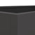 Planter Black 62x47x46 cm Steel