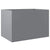 Planter Silver 62x47x46 cm Galvanised Steel