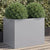 Planter Silver 62x47x46 cm Galvanised Steel