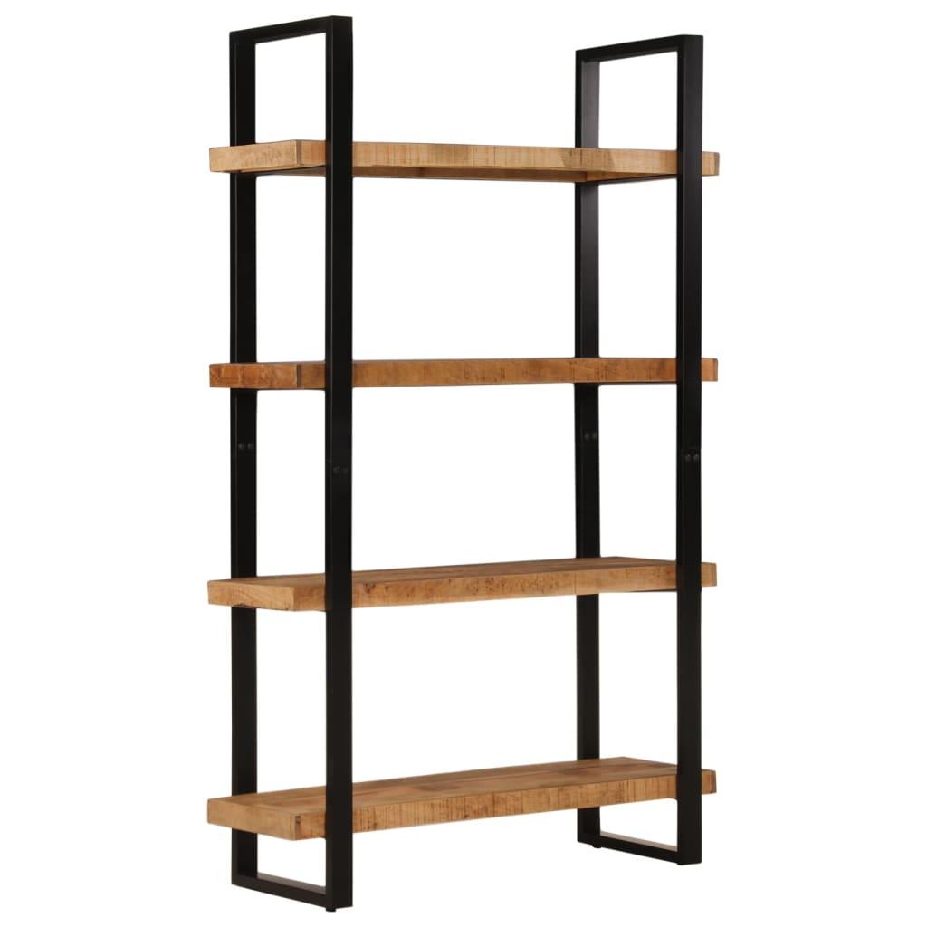 Bookcase 4-Tier 110x40x180 cm Solid Wood Mango and Iron