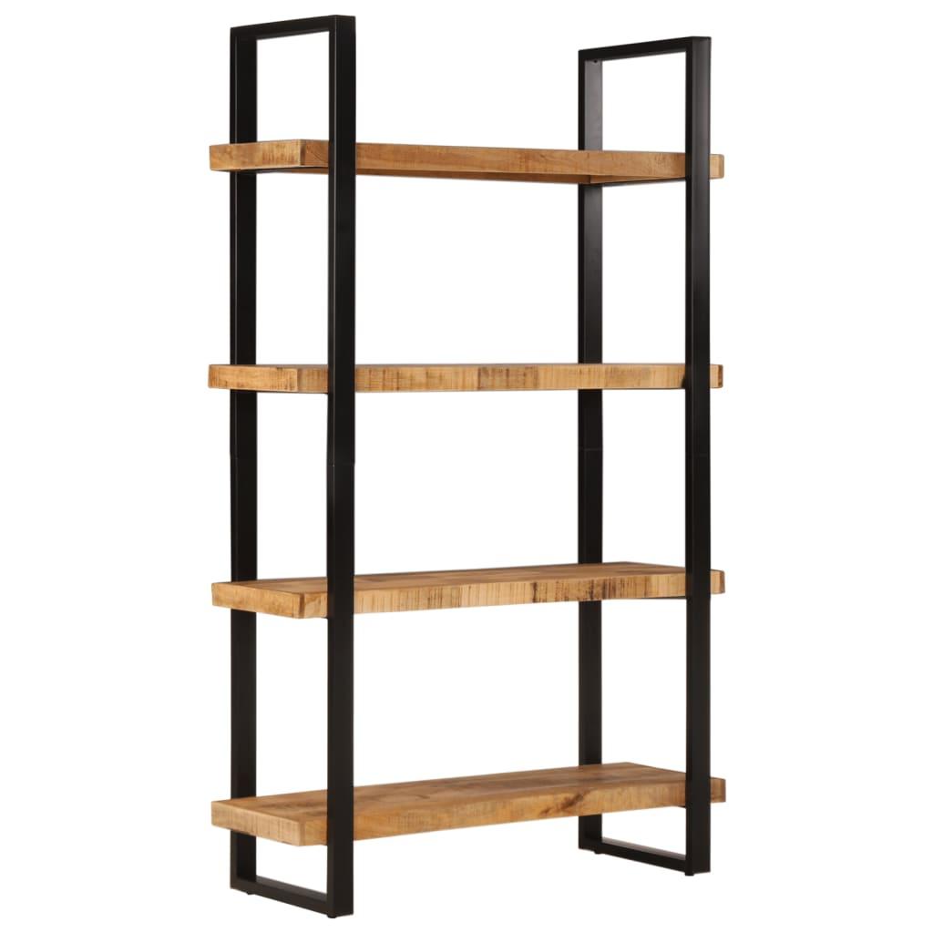 Bookcase 4-Tier 110x40x180 cm Solid Wood Mango and Iron