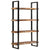 Bookcase 4-Tier 110x40x180 cm Solid Wood Reclaimed and Iron