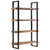 Bookcase 4-Tier 110x40x180 cm Solid Wood Reclaimed and Iron