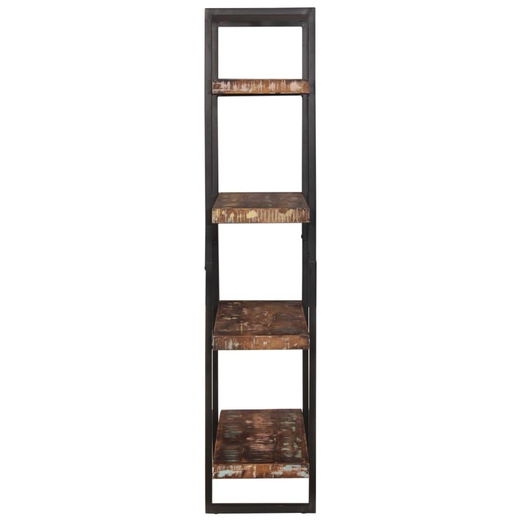 Bookcase 4-Tier 110x40x180 cm Solid Wood Reclaimed and Iron