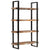 Bookcase 4-Tier 110x40x180 cm Solid Wood Reclaimed and Iron