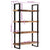 Bookcase 4-Tier 110x40x180 cm Solid Wood Reclaimed and Iron