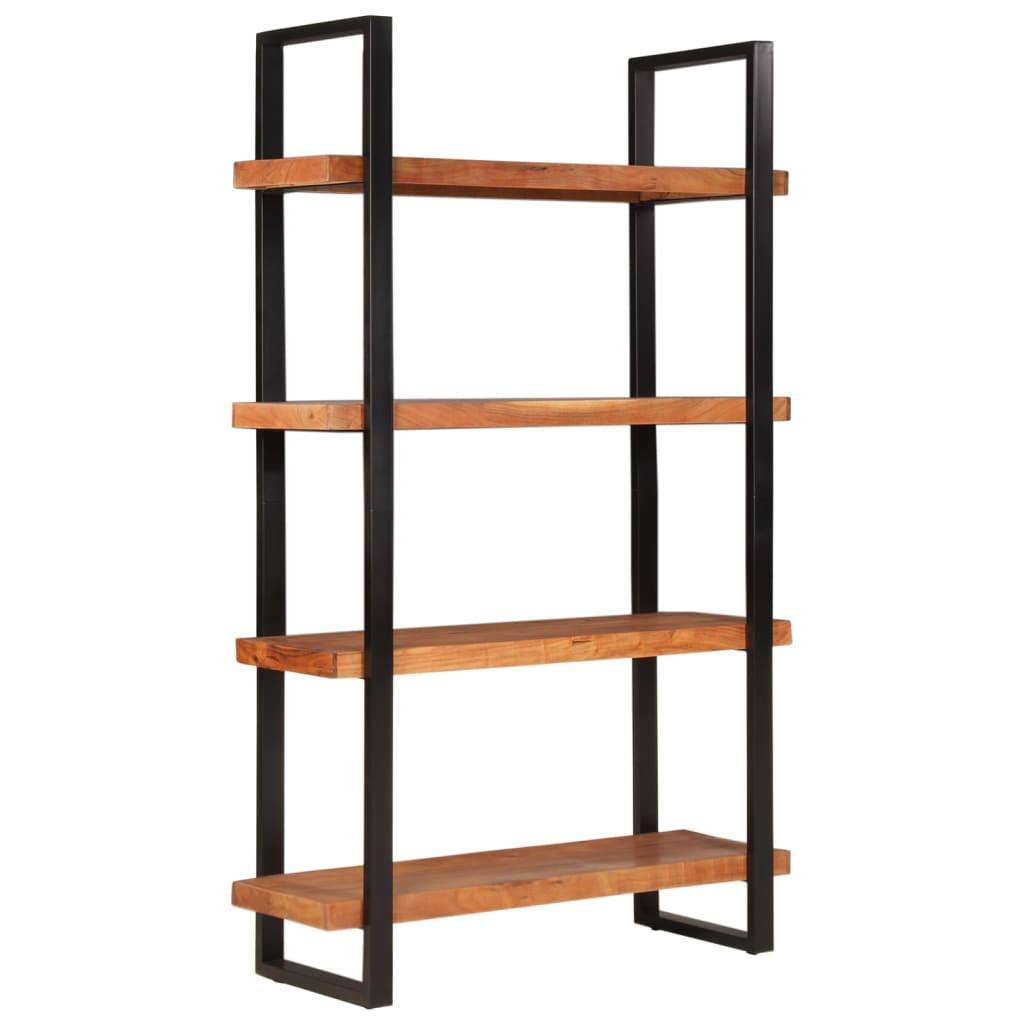 Bookcase 4-Tier 110x40x180 cm Solid Wood Acacia and Iron