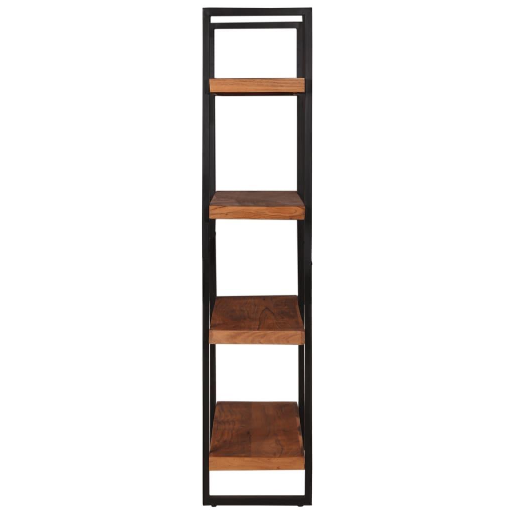 Bookcase 4-Tier 110x40x180 cm Solid Wood Acacia and Iron