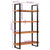 Bookcase 4-Tier 110x40x180 cm Solid Wood Acacia and Iron