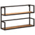 Wall Shelf 90x20x55 cm Solid Wood Mango and Iron