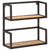 Wall Shelf 55x20x55 cm Solid Wood Mango and Iron