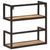 Wall Shelf 55x20x55 cm Solid Wood Mango and Iron