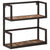 Wall Shelf 55x20x55 cm Solid Wood Reclaimed and Iron