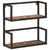 Wall Shelf 55x20x55 cm Solid Wood Reclaimed and Iron