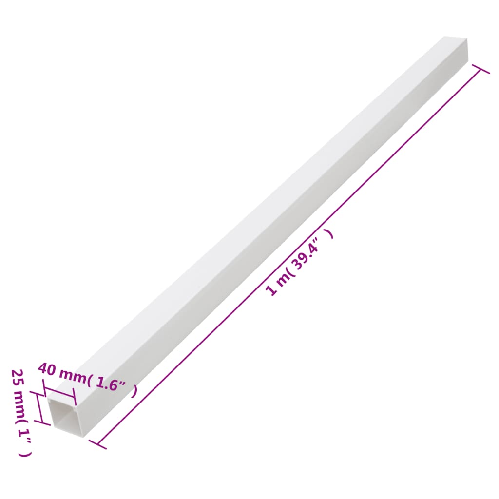 Cable Trunking 40x25 mm 10 m PVC