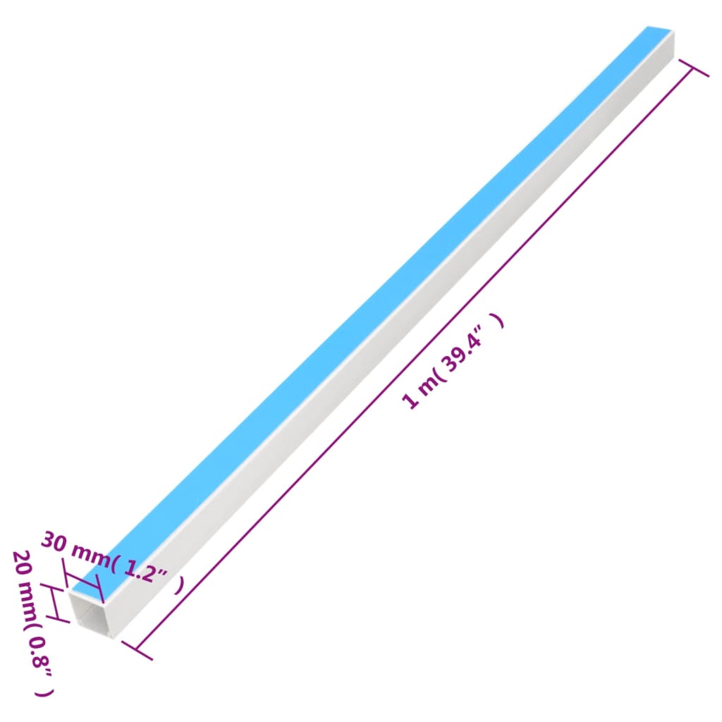 Cable Trunking Self-Adhesive 30x20 mm 30 m PVC