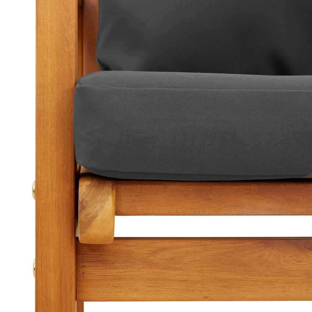 5 Piece Garden Lounge Set with Cushions Solid Wood Acacia