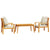 3 Piece Garden Lounge Set with Cushions Solid Wood Acacia